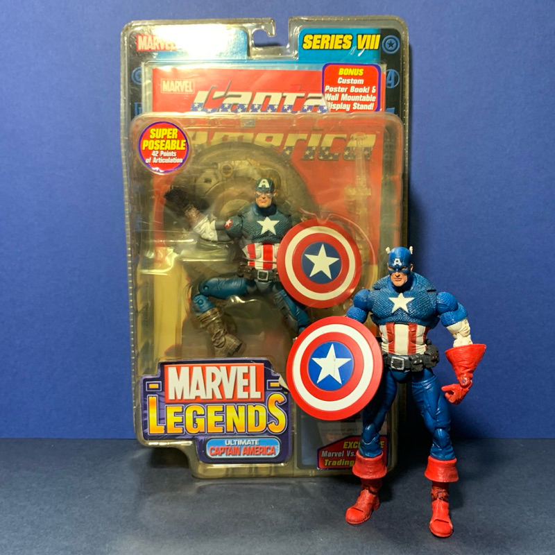 2004 Marvel legends 美國隊長 老吊卡 toybiz  （全新未拆）TOY BIZ