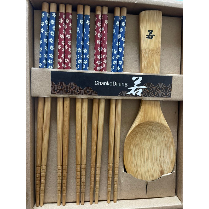 ChankoDining 若 日式和風筷子飯勺禮盒組5雙筷子+1支飯勺