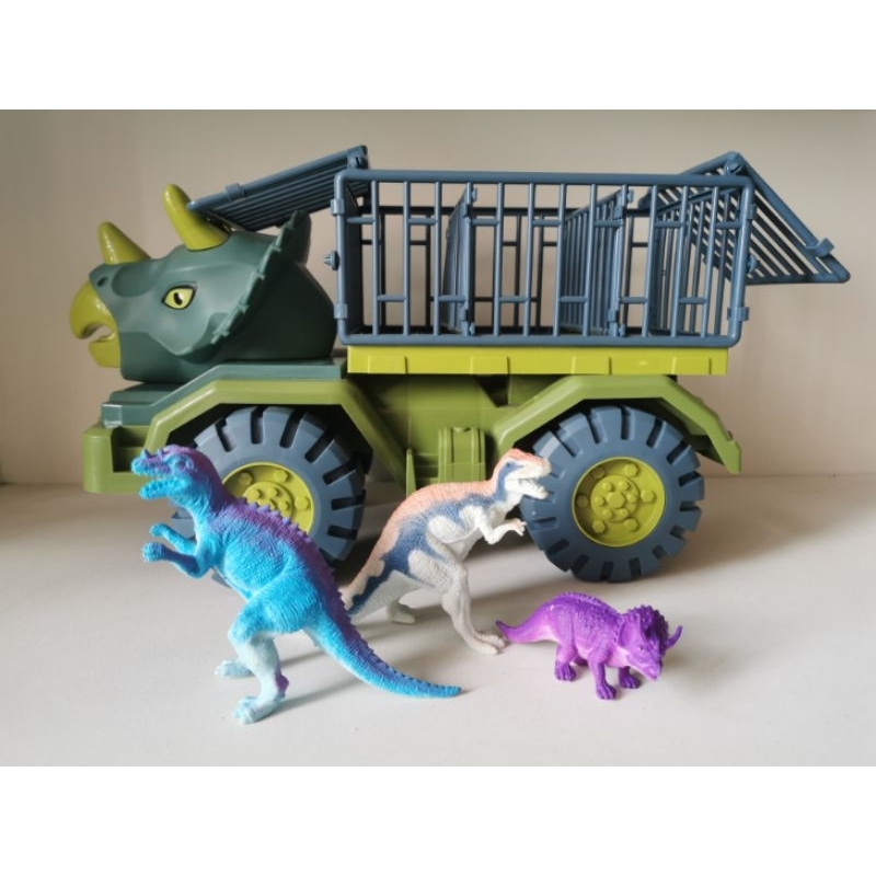 三角龍卡車 兒童二手玩具 恐龍玩具 車車玩具