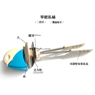 _含稅【城市光點】臺製品 單體馬桶水箱 二段式 側邊把手 低水箱側把手 和成 凱撒 電光均適用 _