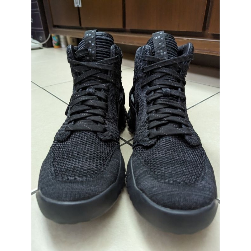 Air Jordan Apex React 全黑色籃球鞋 輕量高筒休閒鞋 US 7號