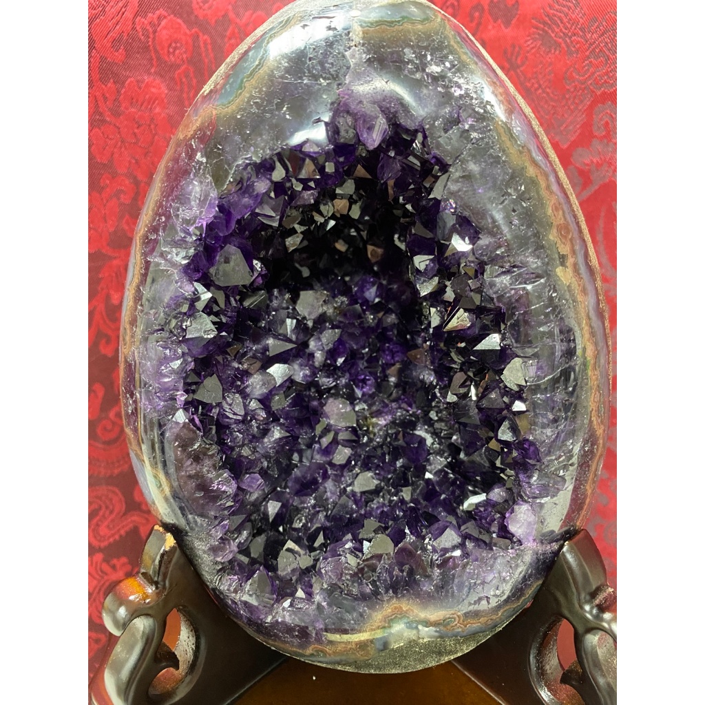 🔥喜歡可議價🔥烏拉圭ESP🔥紫水晶恐龍蛋🔥晶洞約2.78公斤