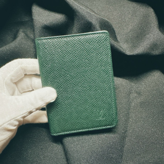 日本二手正品Louis Vuitton EPI森林綠皮革卡片夾 LV卡片包 LV包 LV證件套 LV皮夾 vintage