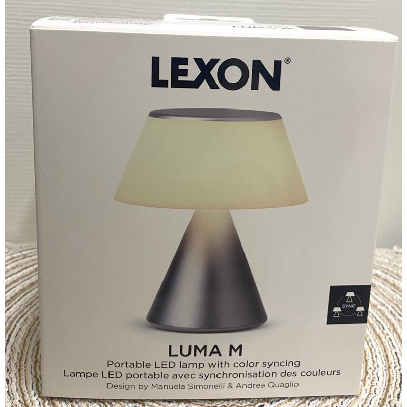 全新-LEXON Mina M 多彩氣氛燈 (中款) LH87 (槍灰色)