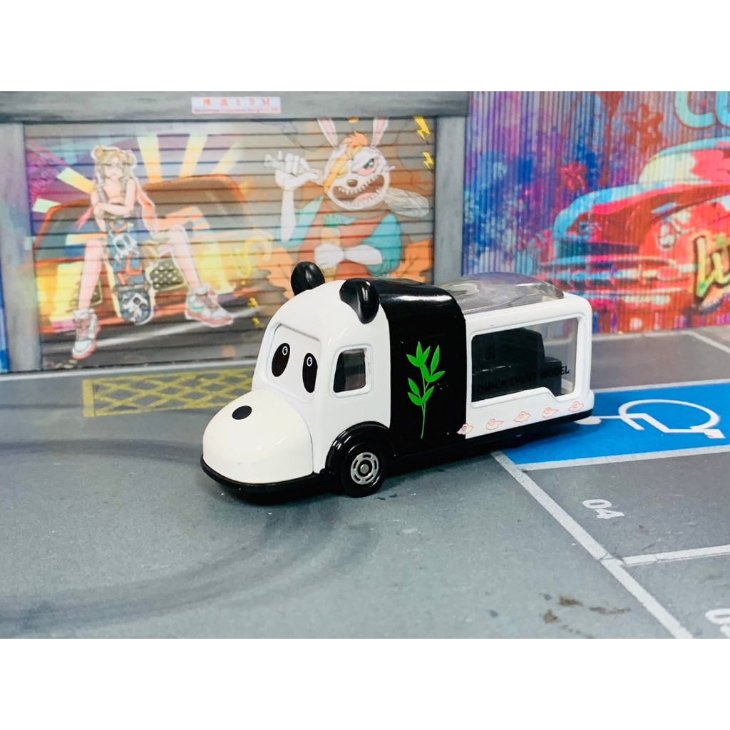 ★TOMICA-A02-無盒二手-會場限定 動物園熊貓遊園車