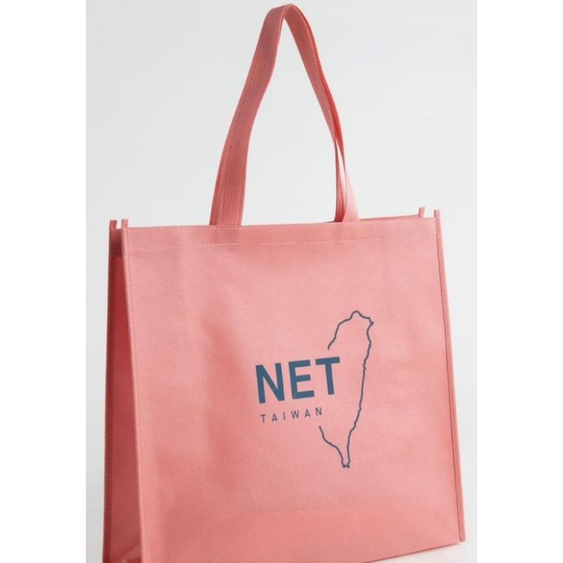 NET TAIWAN桃紅色環保購物袋