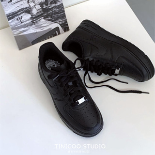 TINI- Nike Air Force 1Low 黑 黑武士 全黑 板鞋 休閒鞋 DD8959-001