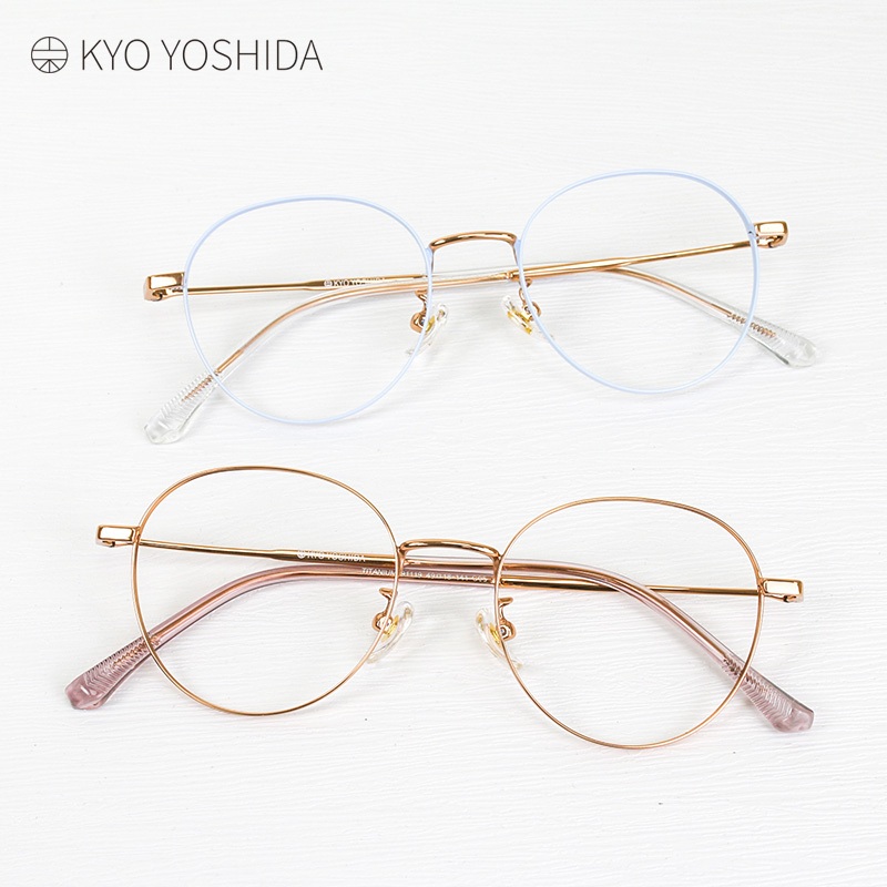 Kyo Yoshida 91119 吉田京眼鏡｜復古經典款圓框純鈦眼鏡 男生女生品牌眼鏡框【幸子眼鏡】