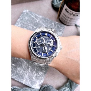 CITIZEN 星辰 Eco-Drive 萬年曆光動能紳士腕錶 BL8160-58L 公司貨