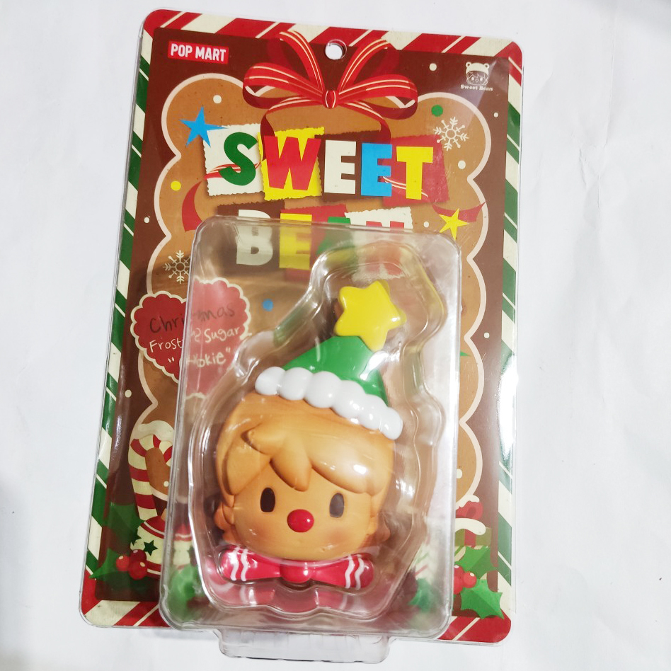 轉蛋扭蛋盒玩盲盒系列 POPMART 泡泡瑪特 SWEET BEAN 小甜豆 聖誕餅乾吊卡 聖誕節吊卡 公仔