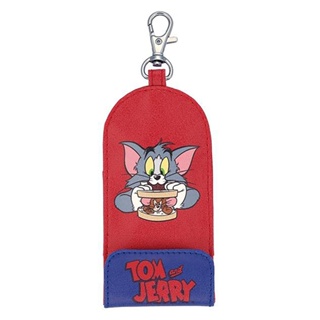 SKATER 湯姆貓與傑利鼠 可吊掛皮質鑰匙包 卡通 AT64112