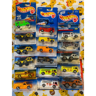 -傑卡玩具- Hotwheels 老吊卡消防車/雲梯車/救援系列