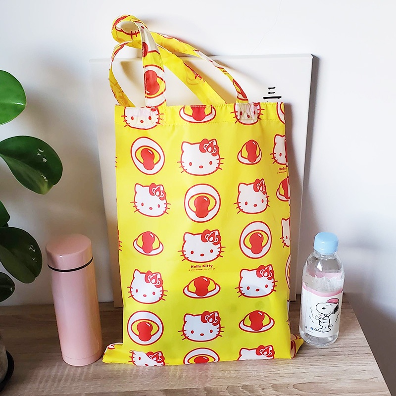 🌲台灣現貨當日寄出🌲日本可果美蕃茄醬集點商品 kitty蛋包飯造型 摺疊環保袋 折疊袋 購物袋 隨身袋 手提袋