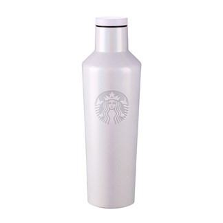 Starbucks 星巴克 2023年 虹彩紫&amp;光澤銀 不鏽鋼水壺16OZ 473ml 保溫杯 保溫瓶