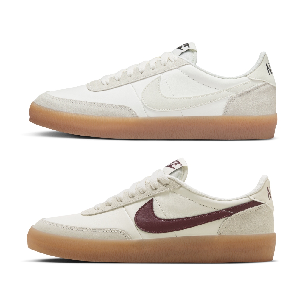 NIKE KILLSHOT 2 奶油白 酒紅棕勾 焦糖底 牛奶糖 麂皮 低筒 復古 板鞋 女鞋【FZ5630】