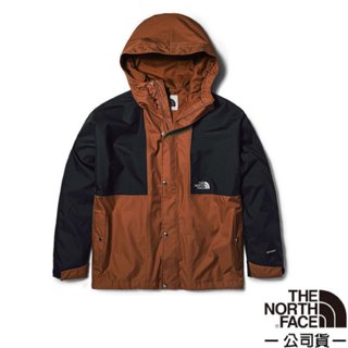 【The North Face】男 款防風防潑水外套 M 78 RAIN TOP JACKET/風衣夾克_紅棕_5JZJ