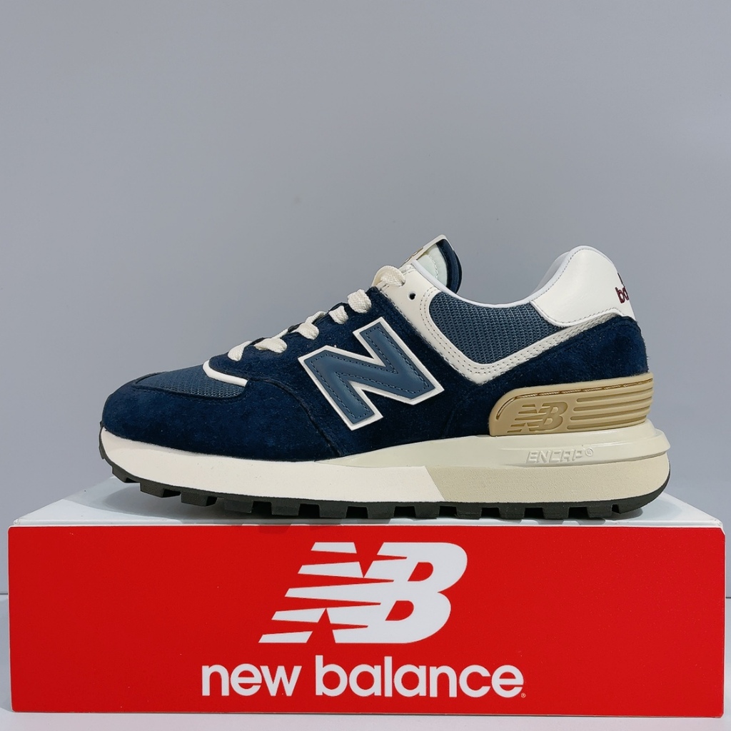 New Balance 574 Legacy 男女款 海軍藍 麂皮 皮革 D楦 復古 運動 休閒鞋 U574LGBB