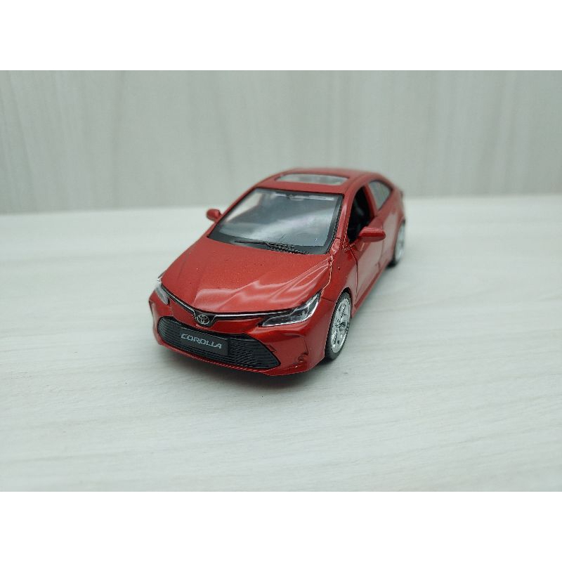 全新盒裝1:43~ 豐田 TOYOTA COROLLA 橘棕色合金汽車模型