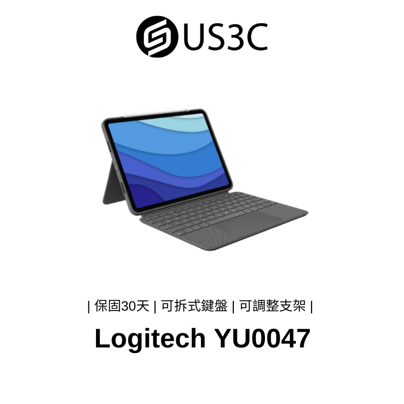 Logitech Combo Touch YU0047 背光鍵盤保護殼 適用iPad Pro 12.9吋 5代 二手品