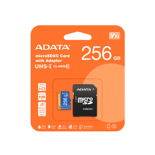 威剛 ADATA 256G Premier microSD UHS-I U1 記憶卡 R100M W25M