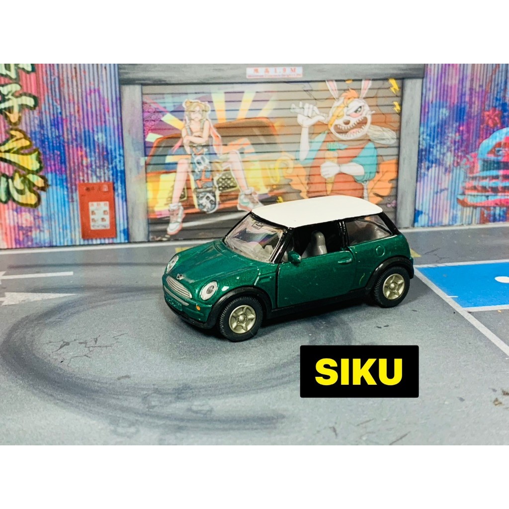 ★他牌-C01-無盒二手-SIKU MINI COOPER 白頂綠