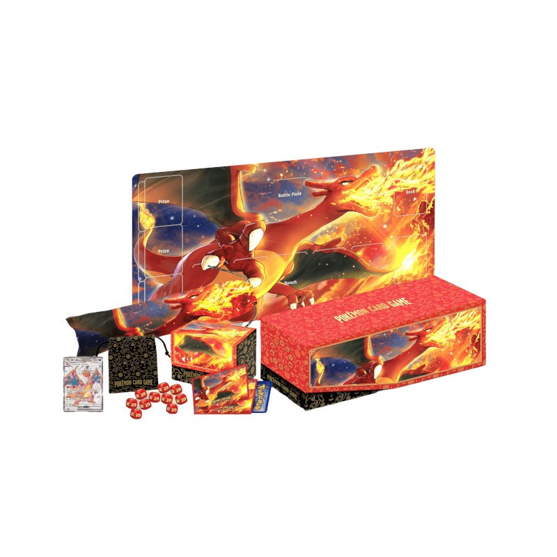 (限量)(日貨)POKEMON寶可夢集換式卡牌遊戲 朱&amp;紫 頂級收藏箱-噴火龍 墊腳石購物網