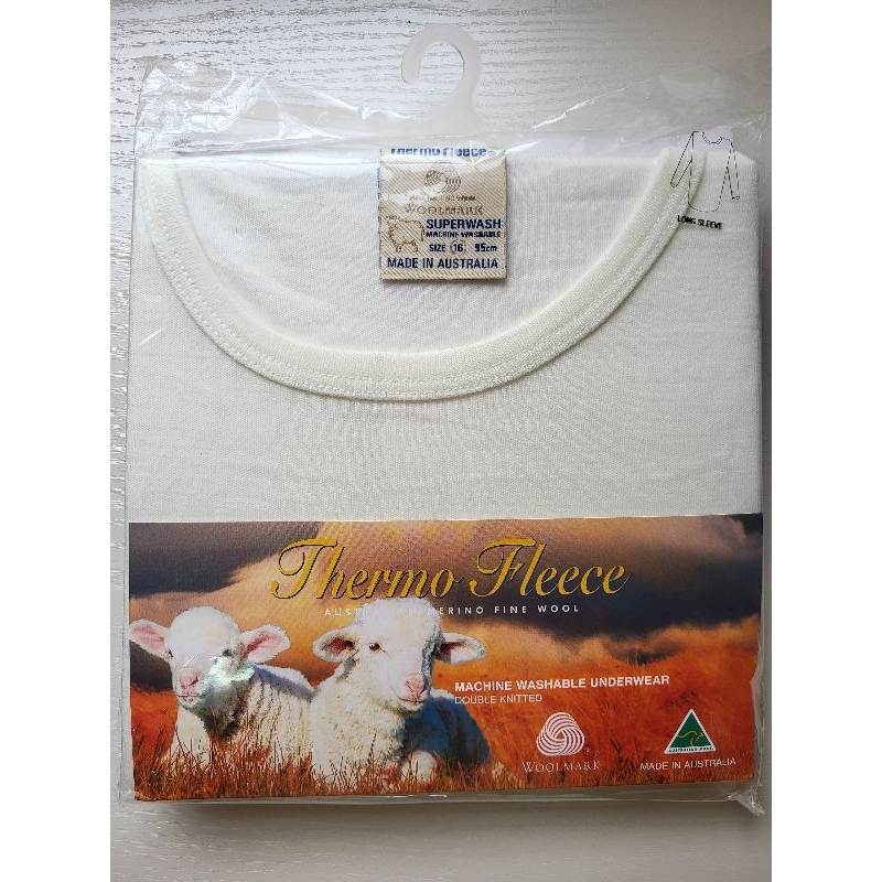 澳洲Thermo Fleece 100%美麗諾純羊毛衛生衣 (男)