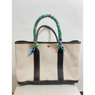 搬家清空間降價二手 HERMES 愛馬仕 托特包 Garden Party pm Brandear