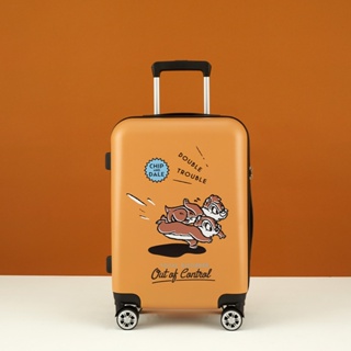 【Disney迪士尼】20吋/28吋行李箱-奇奇蒂蒂咖