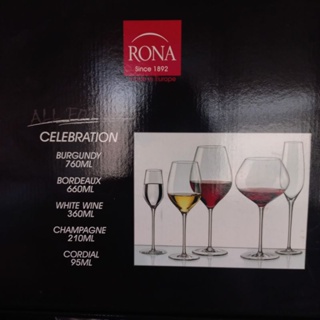 RONA 5入酒杯禮盒組 玻璃杯 紅酒杯