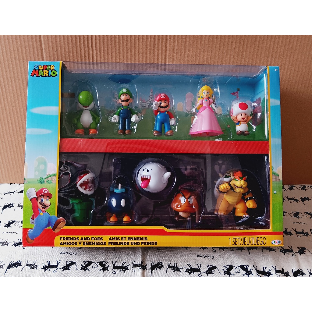 ❤現貨-全新品❤ Super Mario 2.5吋好友與敵人公仔 10入 瑪利歐 玩具 好市多 Costco