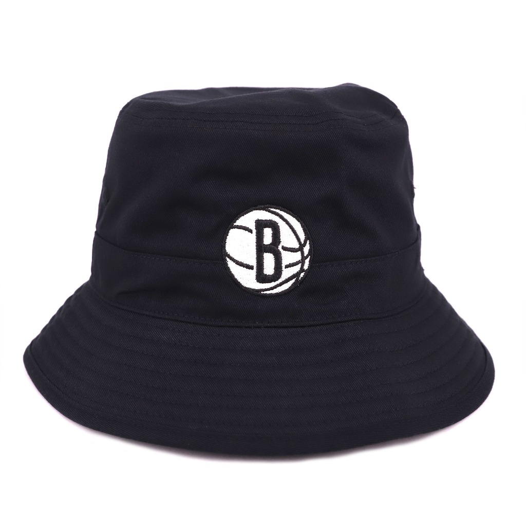 NBA Team Logo Bucket Hat 漁夫帽 籃網 黑