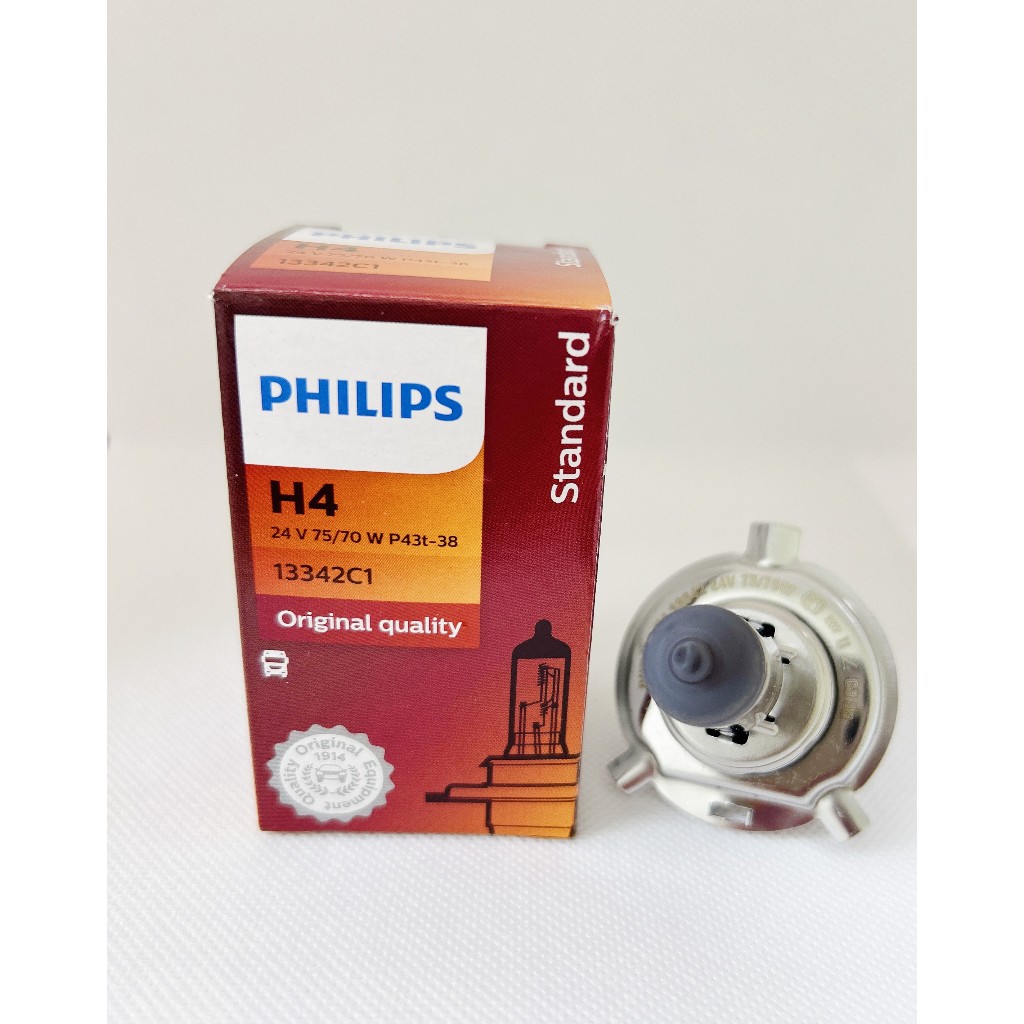 PHILIPS 飛利浦 石英大燈燈泡 H4 24V 75/70W 貨車用 卡車用