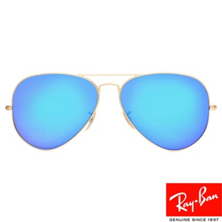 RayBan雷朋 太陽眼鏡 RB3025 11217-62mm 水銀鏡面 經典飛官款 - 金橘眼鏡