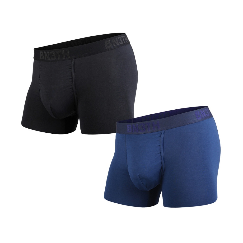 BN3TH 加拿大專櫃品牌 天絲 3D立體囊袋內褲 二件組 M2190030287 經典短版 -瞬黑x海軍藍