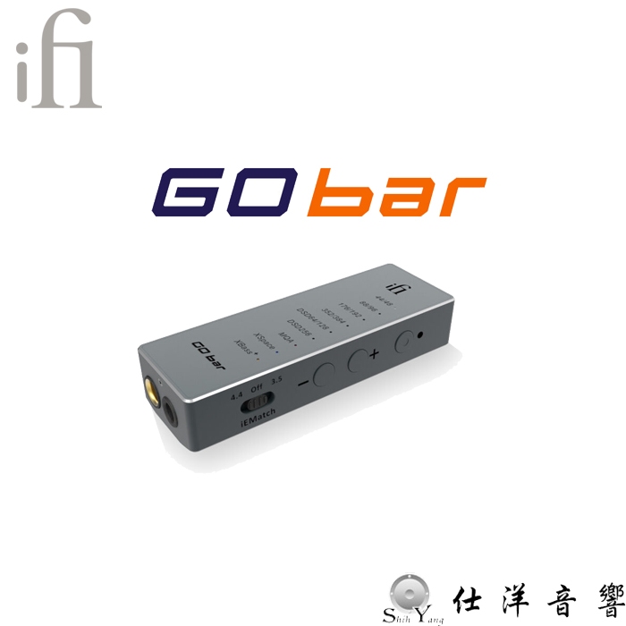 iFi GO Bar 隨身DAC耳擴 type-C MQA全解碼 3.5、4.4輸出 公司貨保固一年