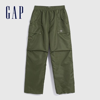 Gap 男裝 Logo鬆緊工裝褲-軍綠色(836436)