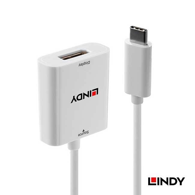 【祥昌電子】LINDY 林帝 43245  主動式 USB3.1 TYPE-C 轉 Displayport 轉接器