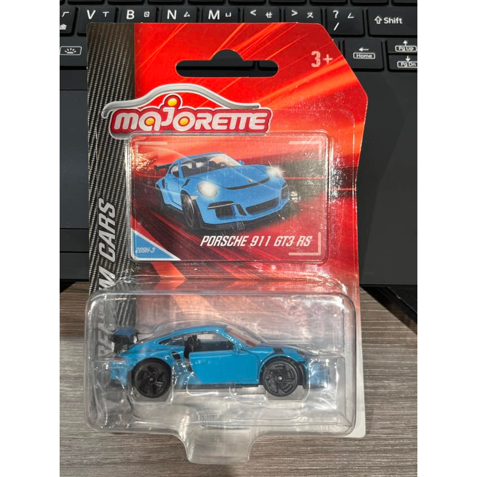 Majorette 美捷輪 Porsche 911 GT3 RS 初版 水藍色