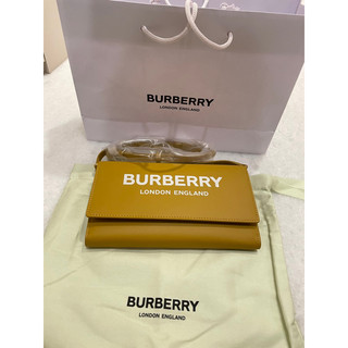 有購證法國帶回🇫🇷保證正品全新三折價！BURBERRY Hazelmere巴寶莉牛皮12卡釦式斜背長夾包(芥末黃)