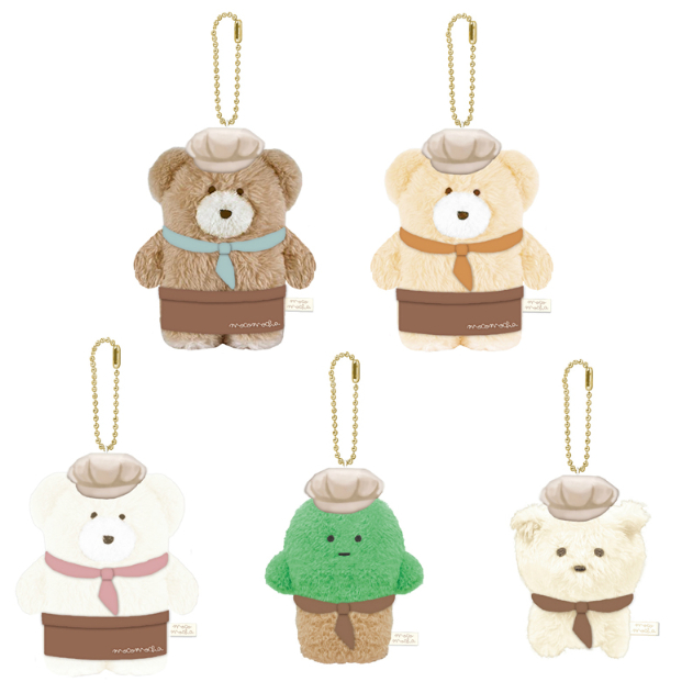 現貨🌸日本 mocomocha 摩卡熊 娃娃 玩偶 吊飾 掛飾 包包配件 泰迪熊 鑰匙圈 摩卡熊