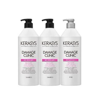 Kerasys 可瑞絲 植萃系抗損洗潤組 重度損傷髮用 洗髮精750ml*2+潤髮乳750ml*1