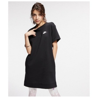 近全新 專櫃購入2680 Nike AS W NSW TCH FLC DRESS 女M號 基本款 洋裝 短袖 連身裙