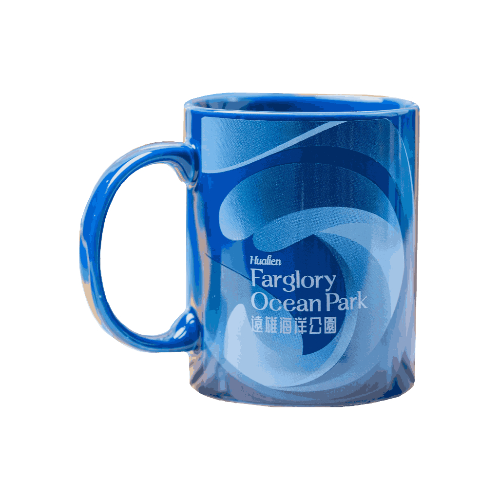 Farglory Ocean Park遠雄海洋公園 LOGO馬克杯-藍 經典馬克杯 咖啡杯