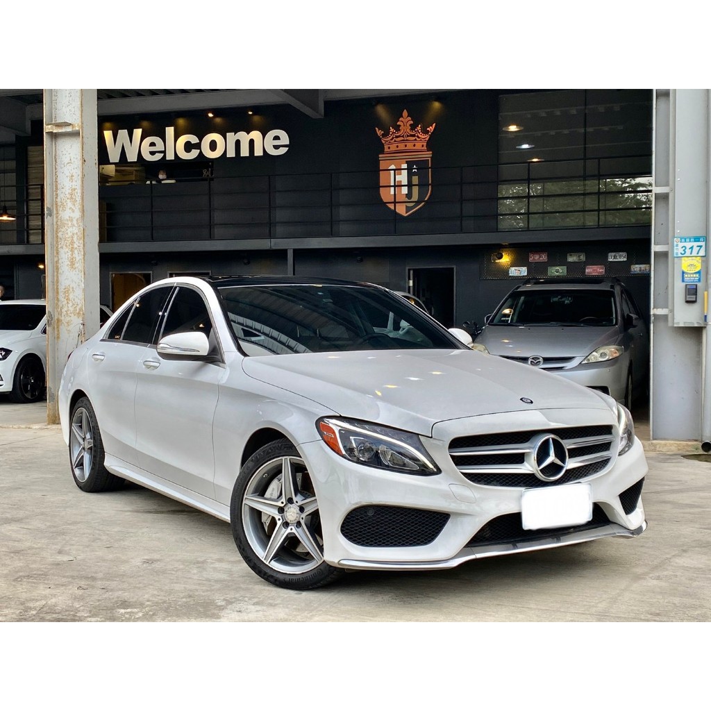 2014 Benz C300 2.0 白#強力過件9 #強力過件99%、#可全額貸、#超額貸、#車換車結清