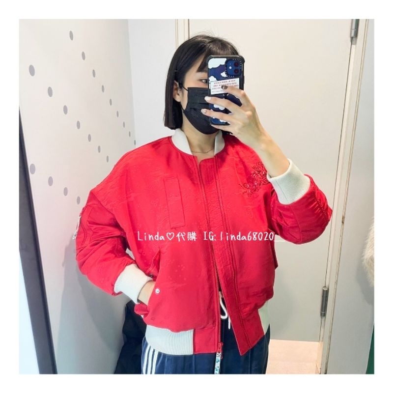 Linda❤️代購 Adidas STLE PAD JKT 女款 紅色 新年 CNY 龍年 舖棉 飛行外套 IX4220