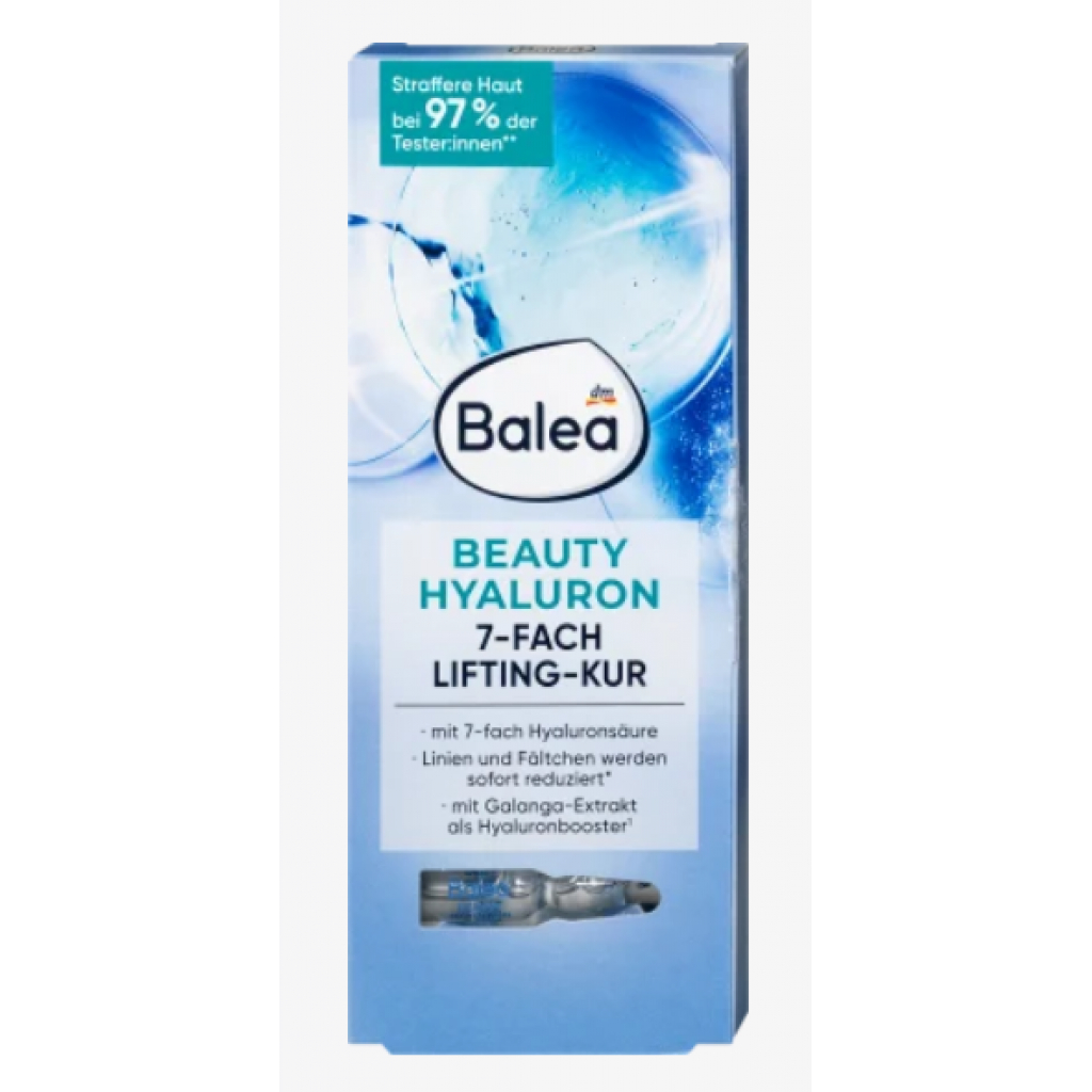 德國 Balea Beauty Effect 玻尿酸緊緻提拉安瓶 7x1ml