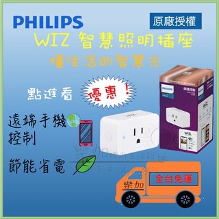 智慧燈泡💡 Philips WiZ 智慧插座 迷你Wi-Fi 智慧插座 語音助理 電源控制 聲控