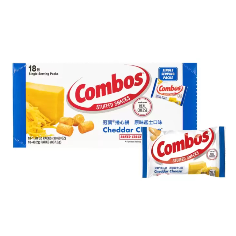 COSTCO代購 好市多 冠寶 起司 捲心餅 48.2公克 Combos Cheddar Cheese Cracker