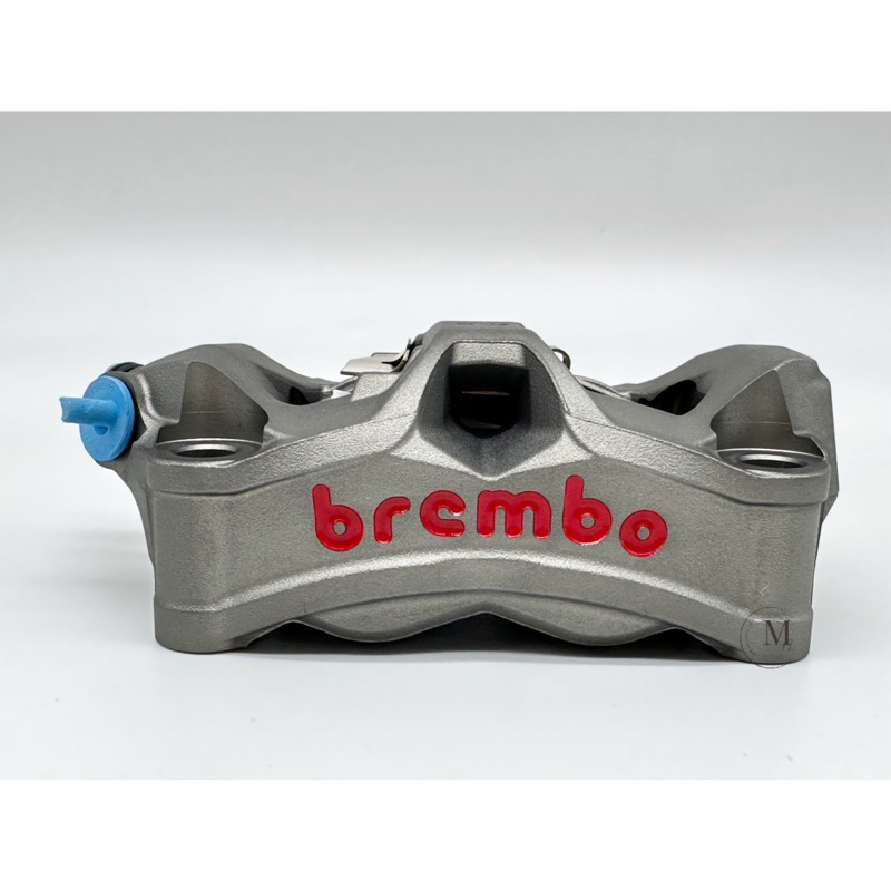 Mm. BREMBO Stylema 一體輻射卡鉗 灰紅 (左邊)孔距100mm